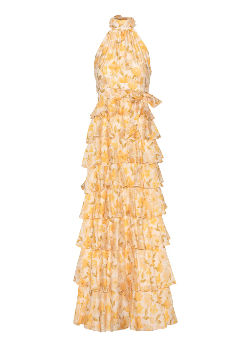 Kjole - Angel Maxi Halterneck Sunlit