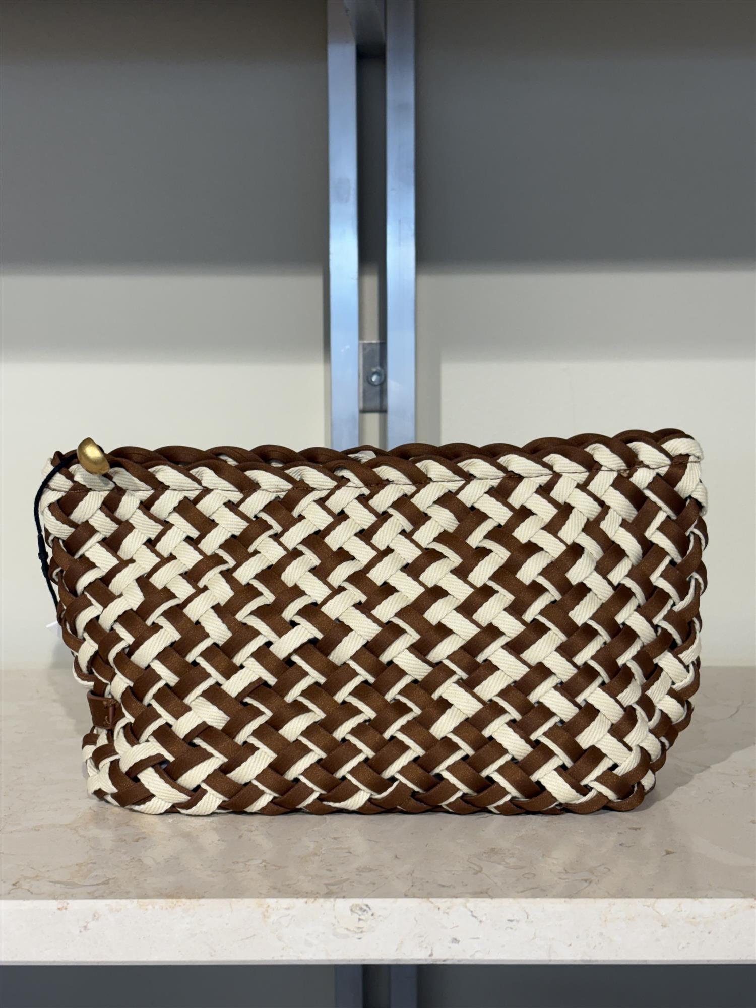 Veske - Gigi Small Clutch Double Weave Carmel