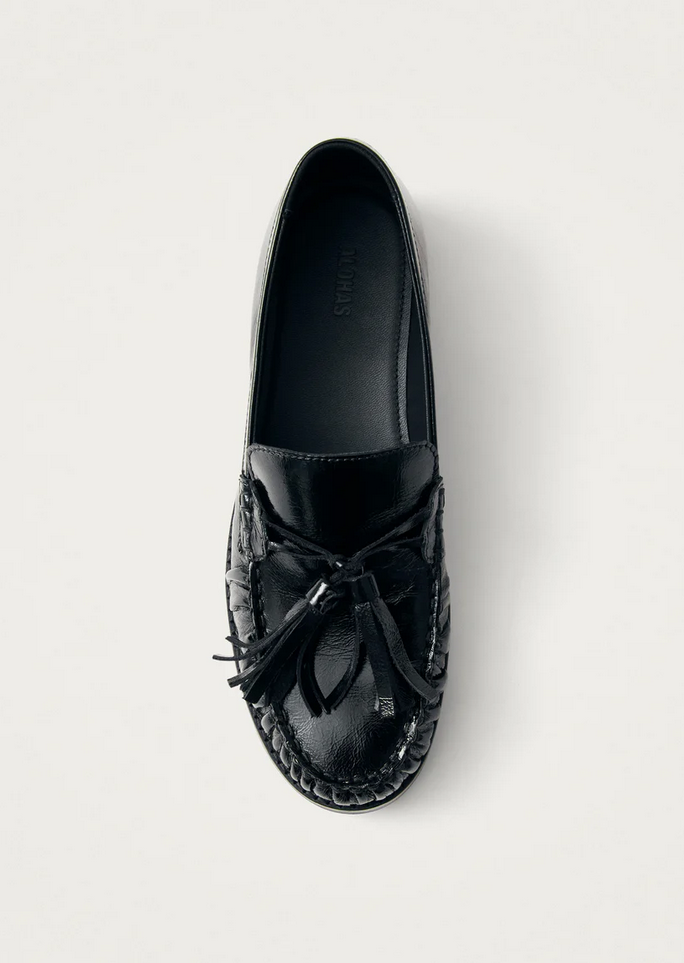 Loafers - Marietta Onix Black Leather Loafers