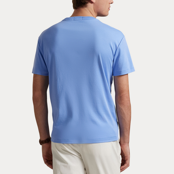 T-skjorte - Custom Slim Fit Soft Cotton T-Shirt Canvas Blue