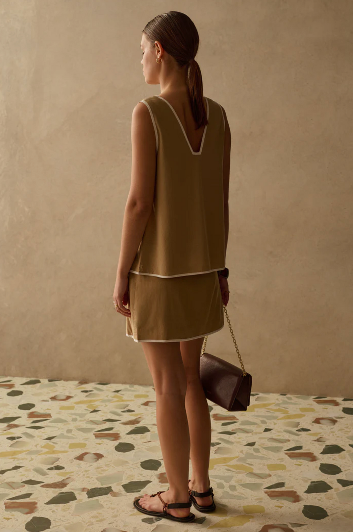Topp - The Winona Top Tan