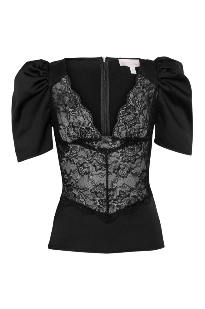 Topp - Francis Lace Top Black