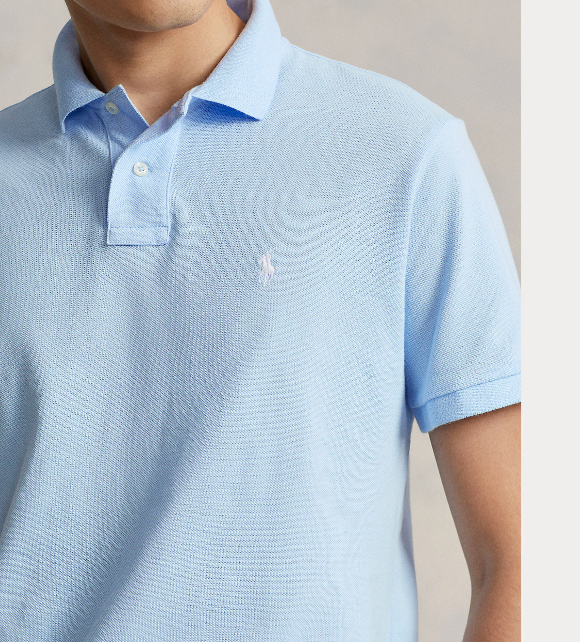Pique - The Iconic Mesh Polo Shirt Office Blue