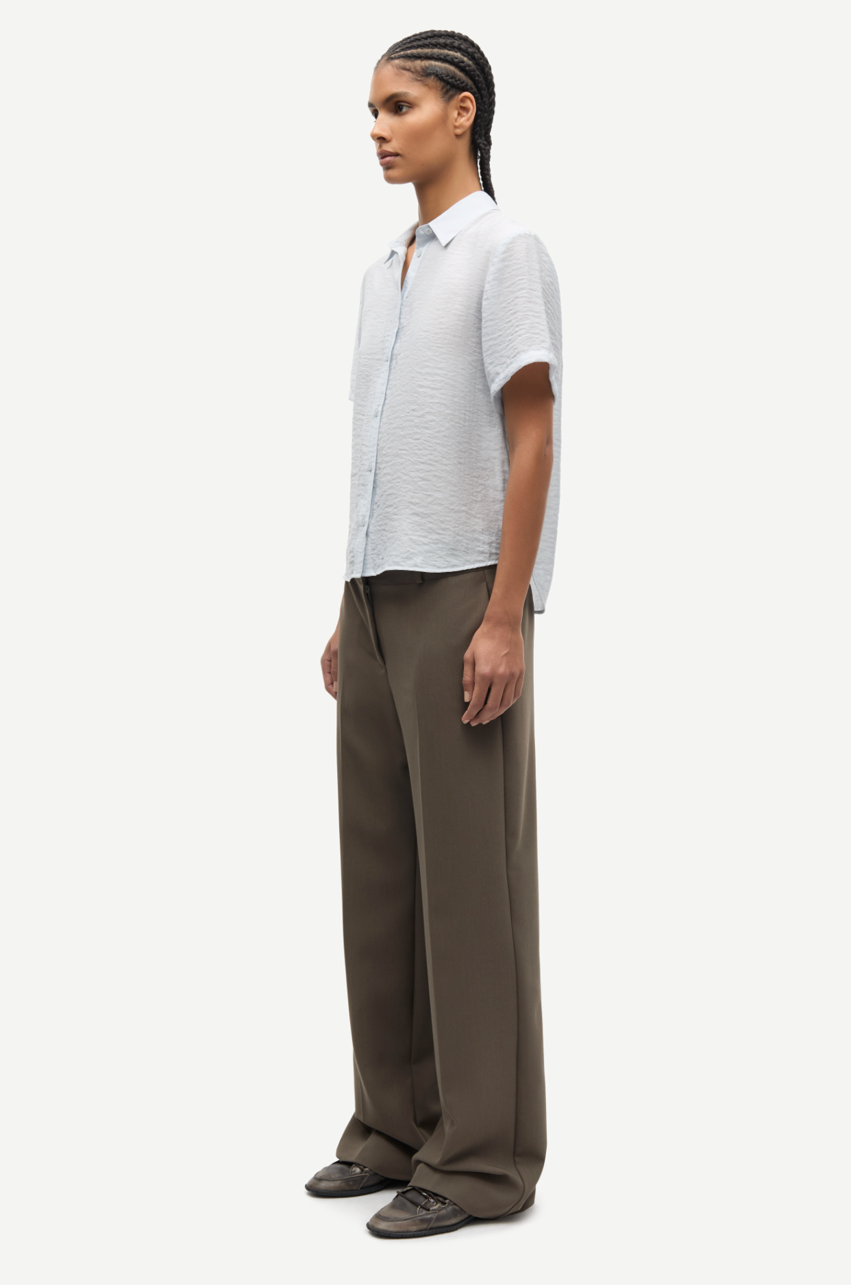 Skjorte - Samina NP Shirt Gray Dawn