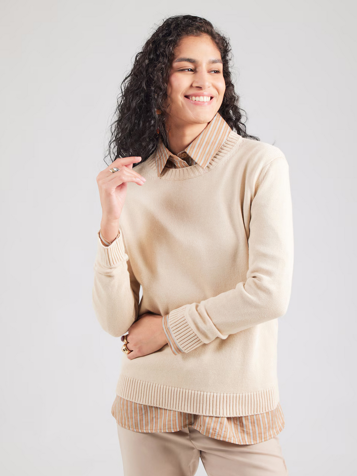 Genser - Gaia Roundneck Sweater Ivory