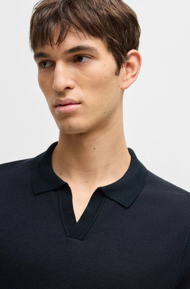Pique - Jianluca Cotton-Blend Knit Sweater Dark Blue