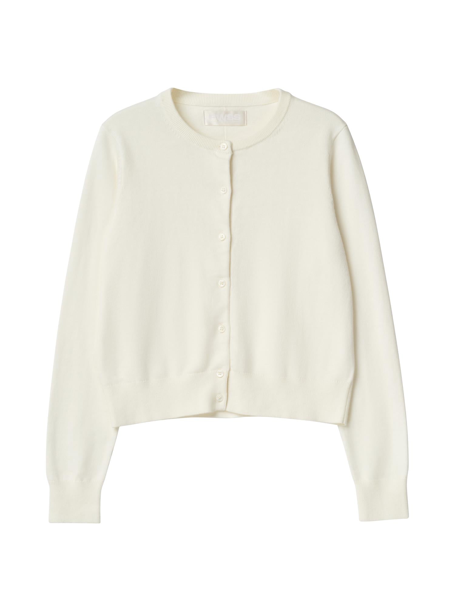 Cardigan - Classic Cotton Cardigan Cream