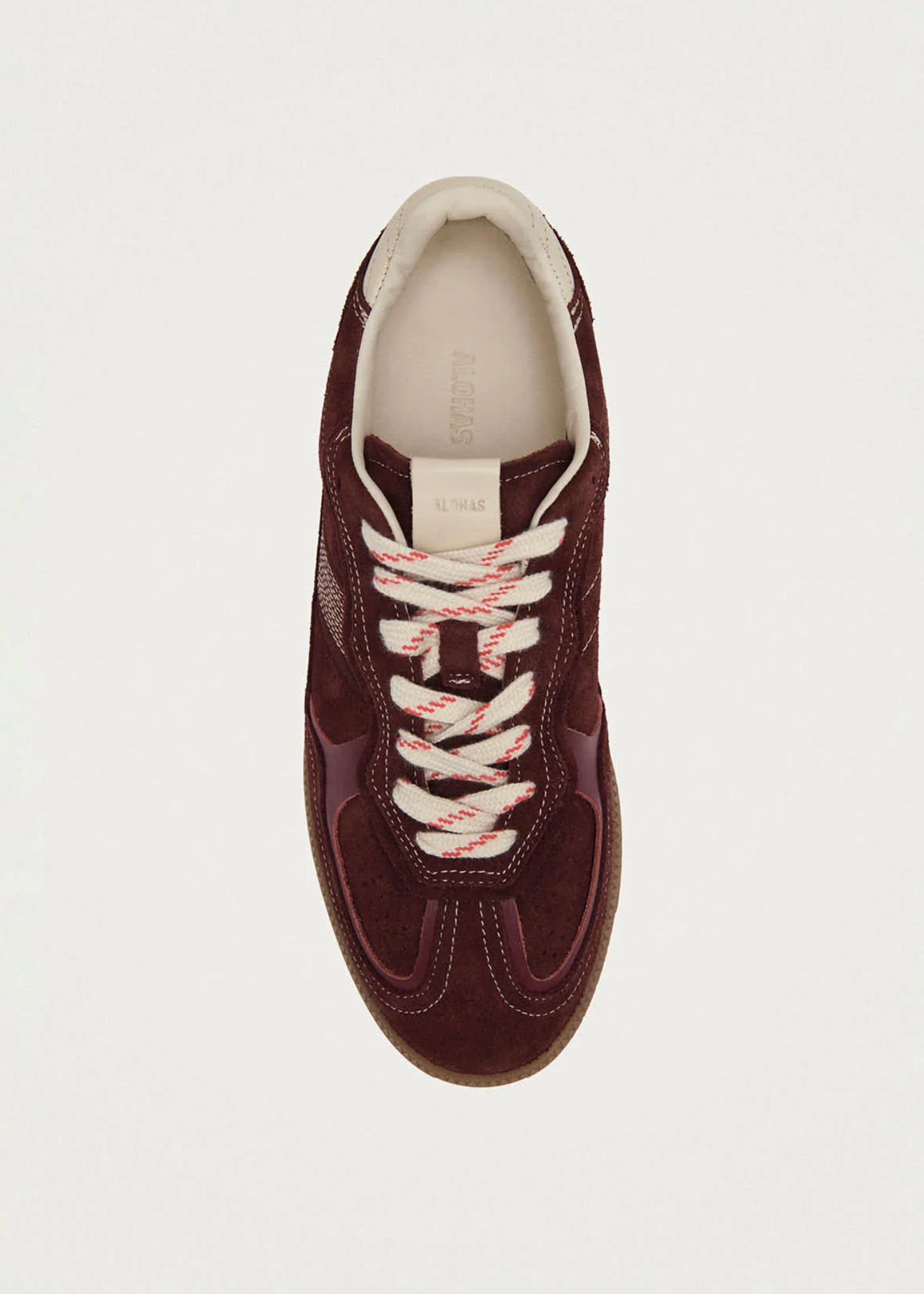 Sneakers - Tb.490 Rife Burgundy Cream Leather Sneakers