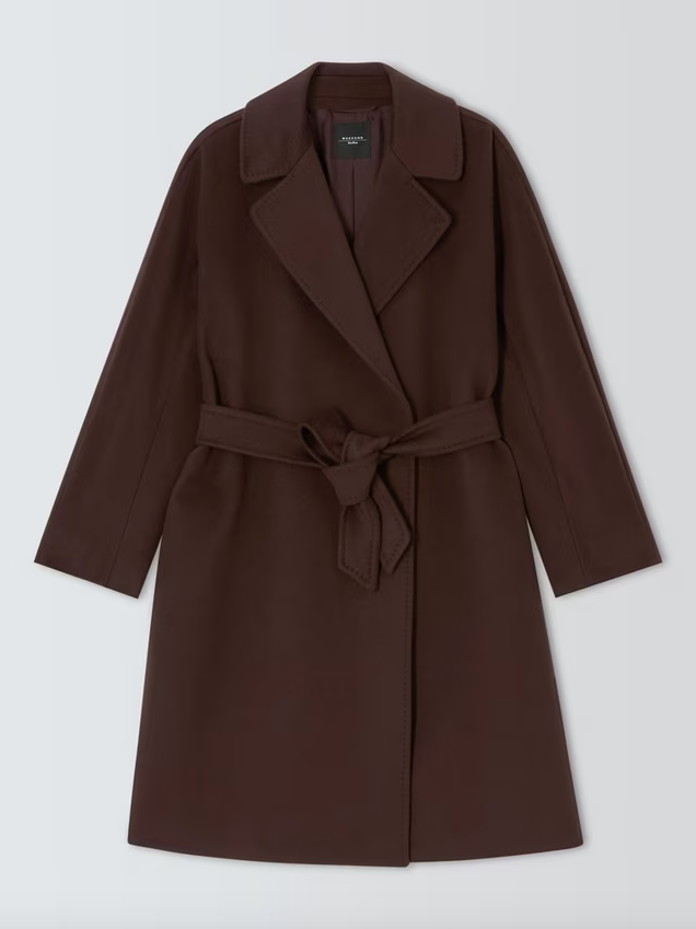 Kåpe - Corte Wool Wrap Coat Chocolate