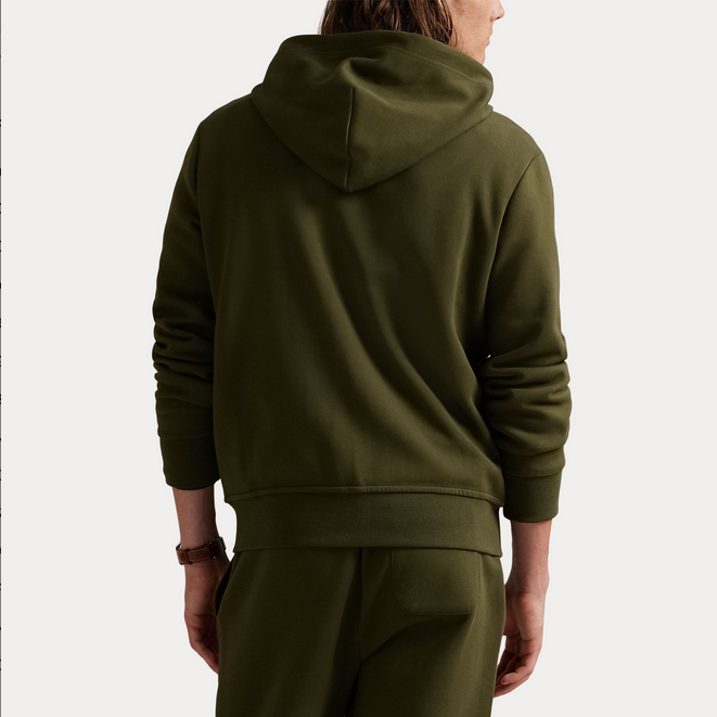 Hettejakke - Double-Knit Full-Zip Hoodie Company Olive