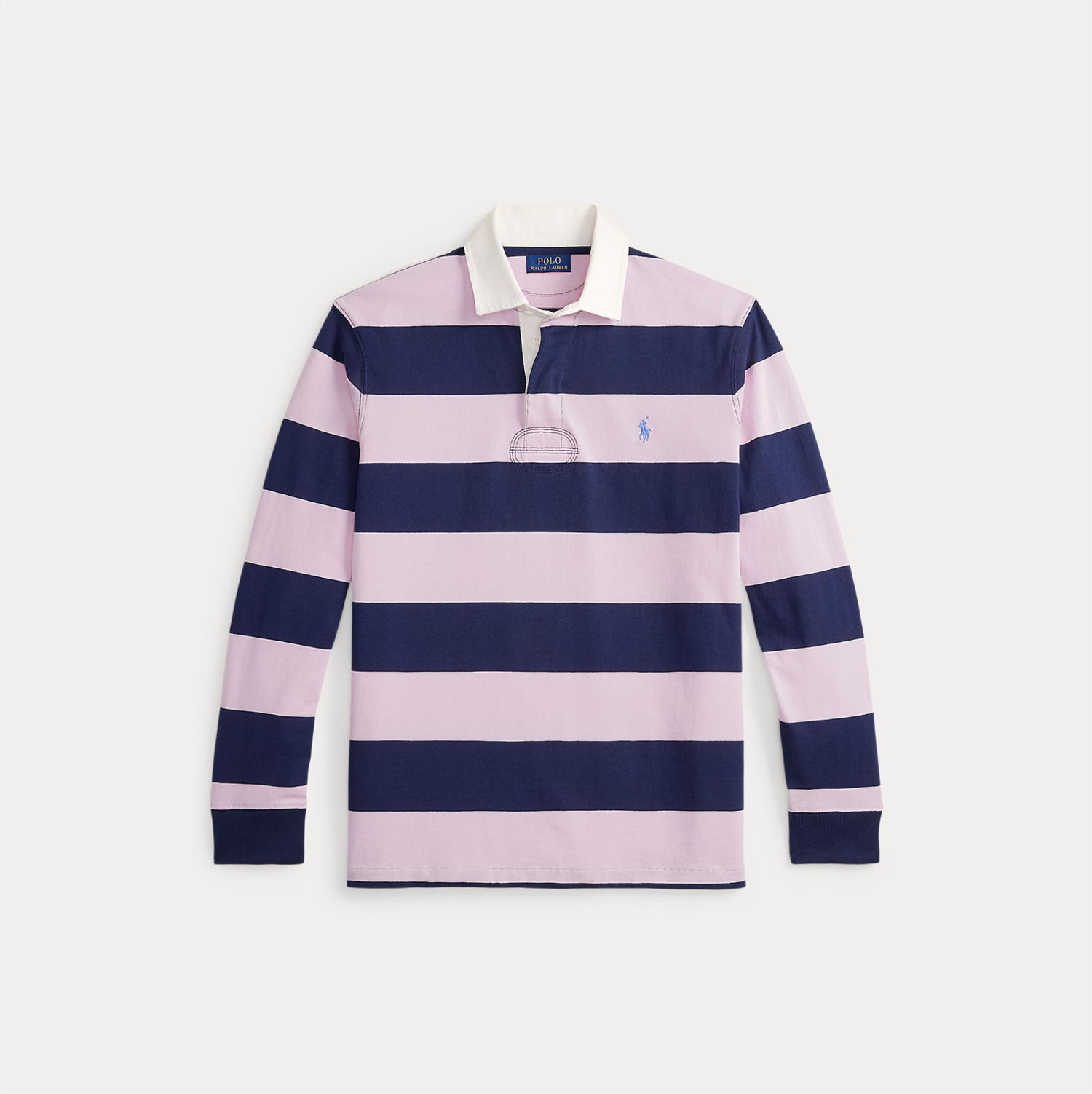 Genser - The Iconic Rugby Shirt Carmel Pink/ Newport Navy
