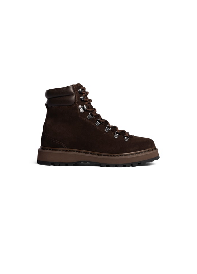 Boots - Hiking Suede Chocolate Black Women
