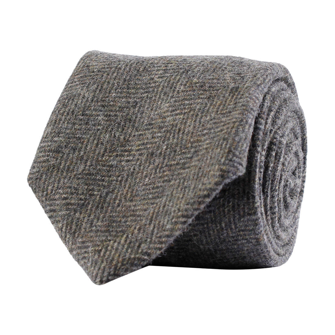 Slips - Classic Tie Fishbone Olive