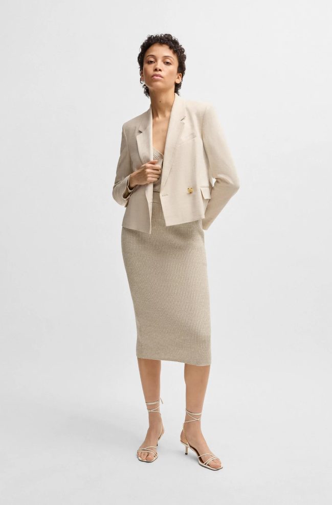 Skjørt - Faizani Ribbed Tube Skirt Mouliné Effect Open Miscellaneous