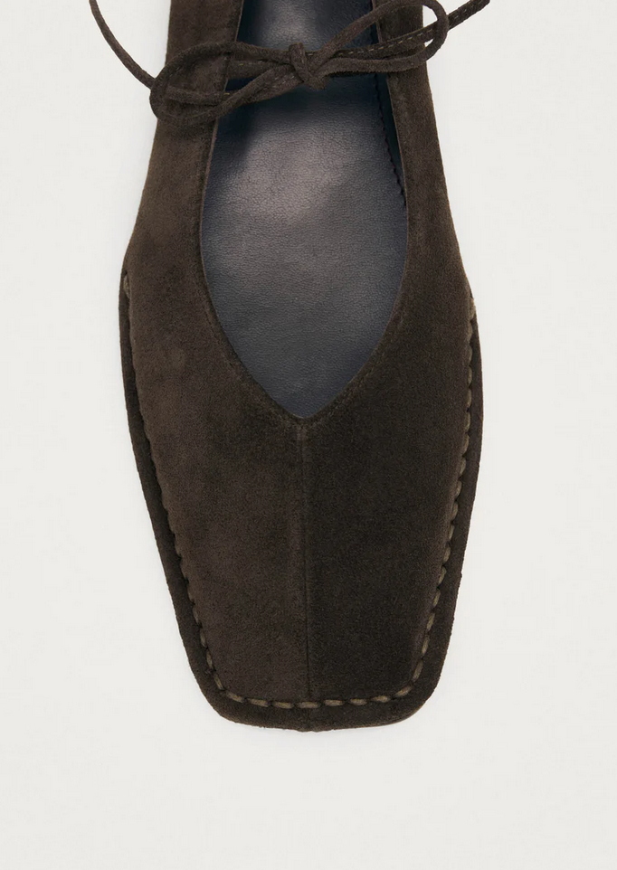 Ballerinasko - Sway Suede Coffee Brown Leather Ballet Flats