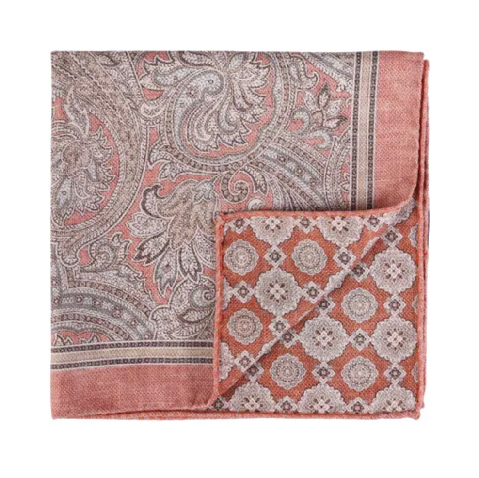 Tørkle - Orange Melange Paisley Shappe