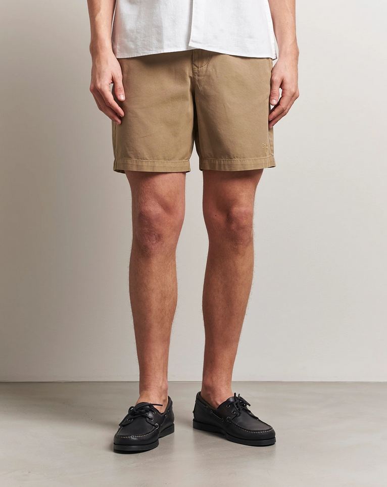 Shorts - Washed Oxford Relaxed Short Washed Stone