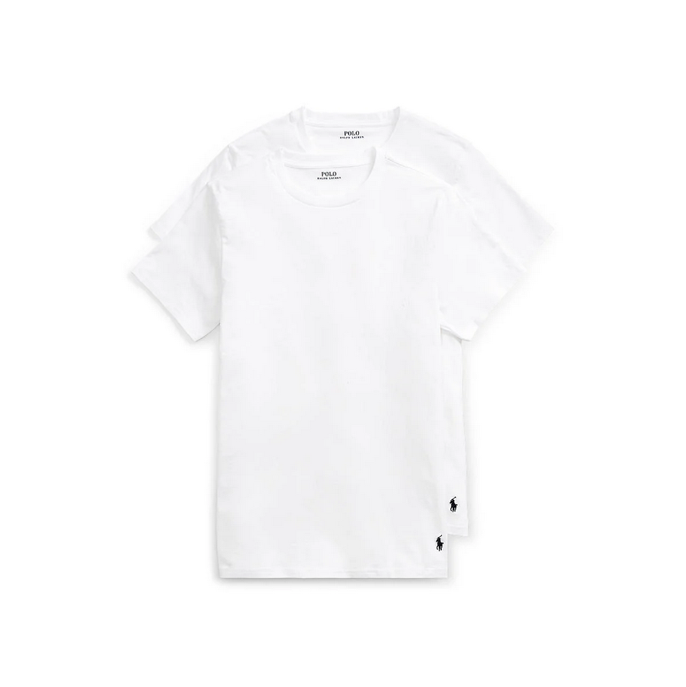 T-Skjorte - Classic 2-Pack Crew Undershirt White