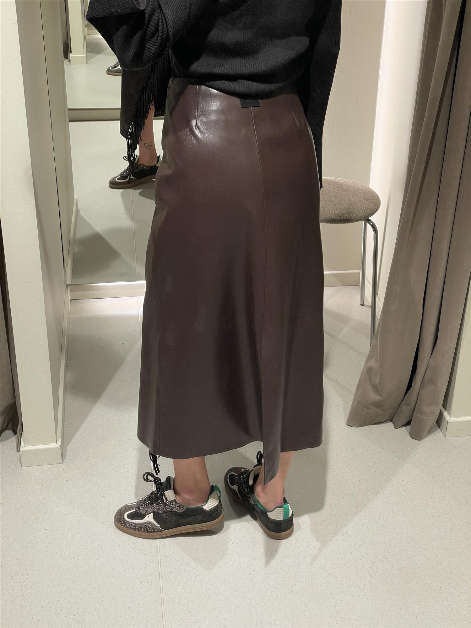 Skjørt - Fringed Wrap Skirt Java