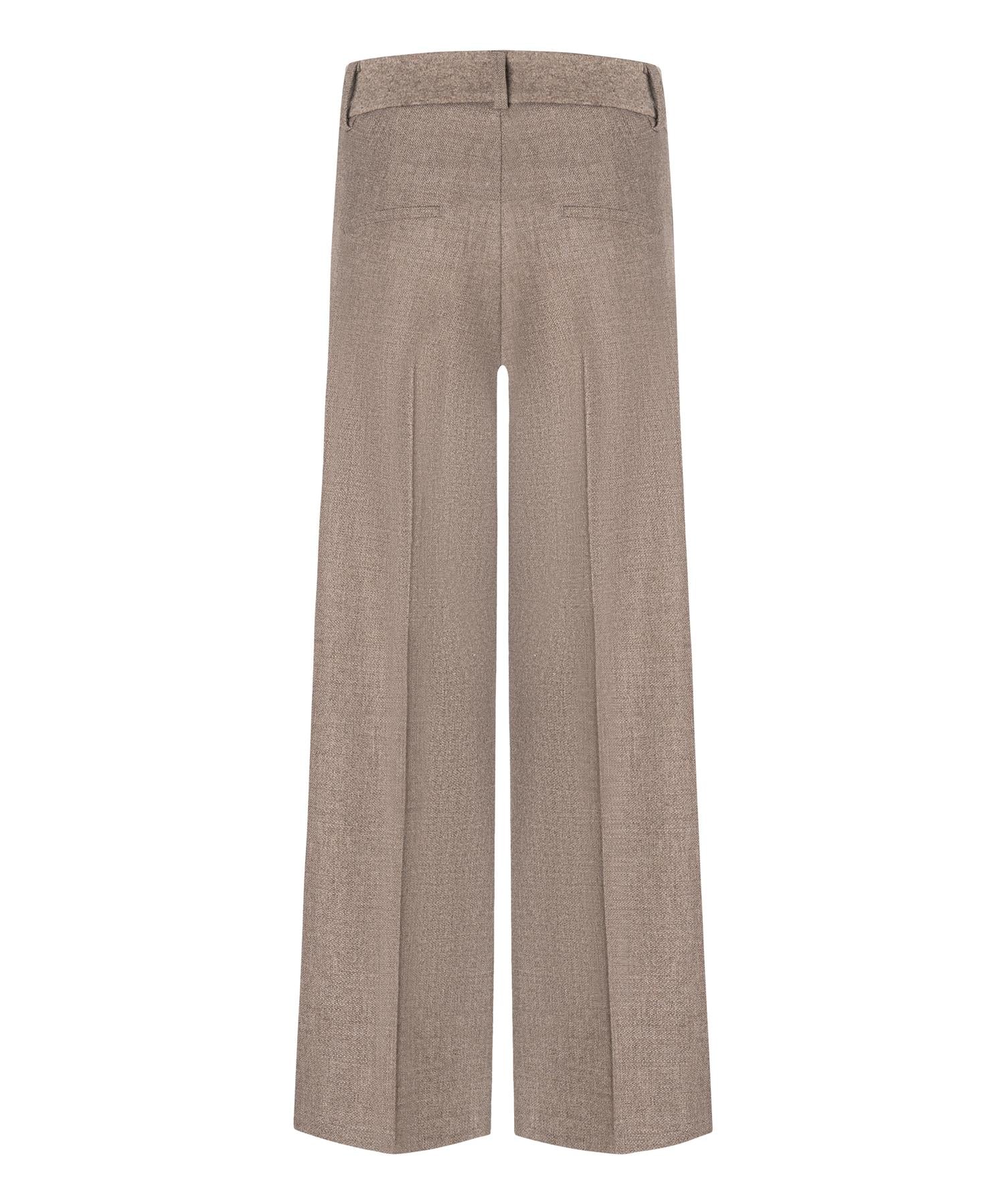 Dressbukse - Amelie Structured Wool Substitute Ash