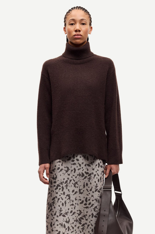 Genser - Samartina Turtleneck 15722 Black Coffee