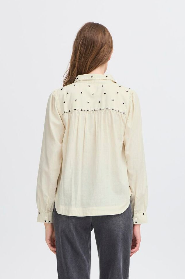 Bluse - Irswan Cotton Blouse Birch