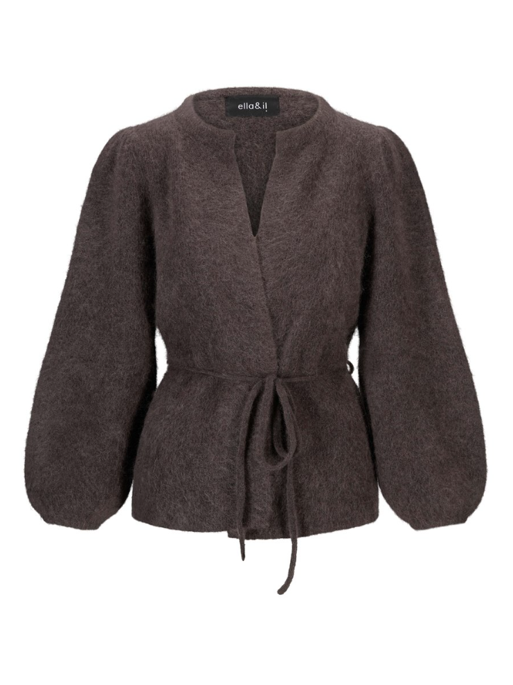 Cardigan - Fredrikke Chunky Cardigan Dark Brown