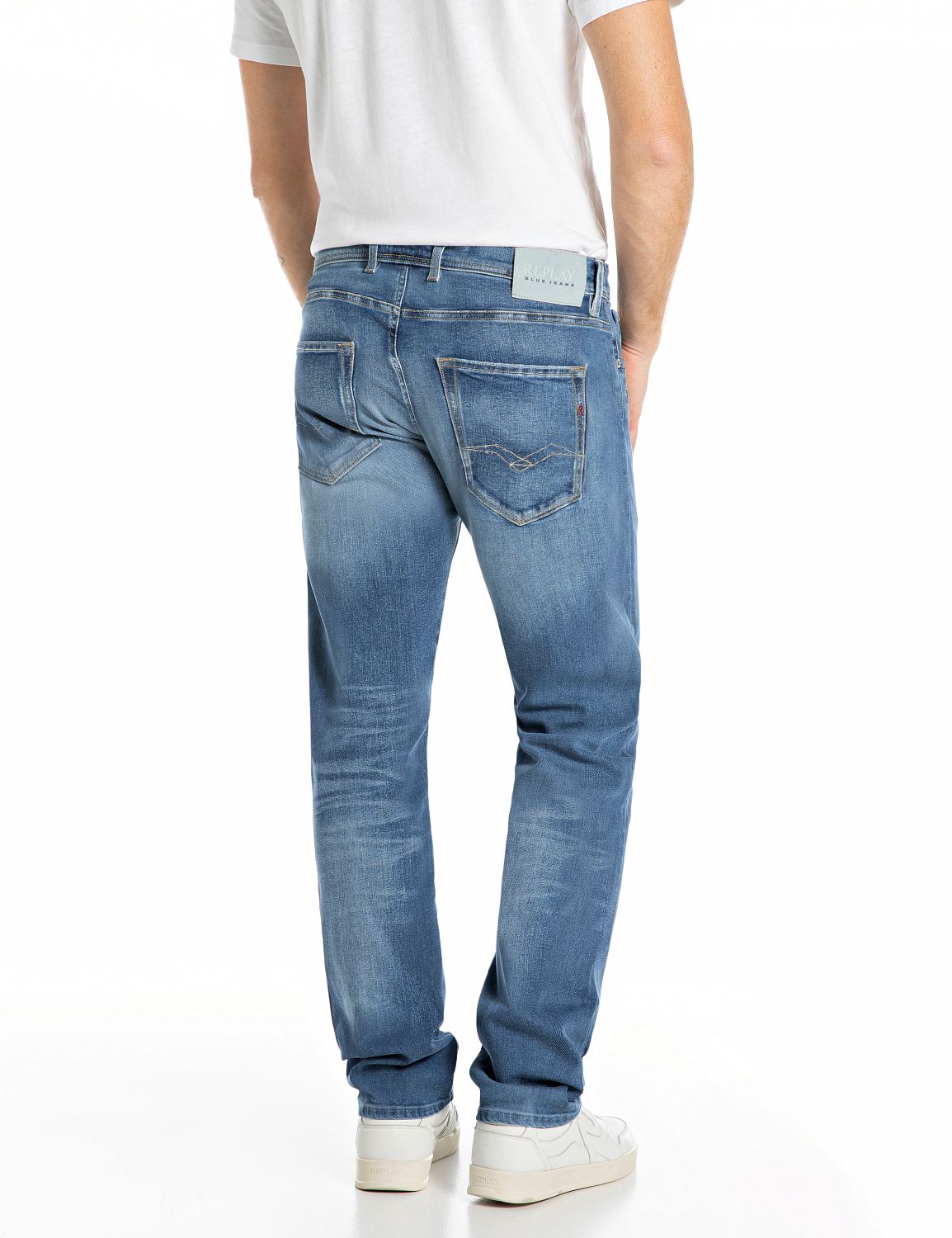 Jeans - Grover Straight Fit Jeans Mid Blue