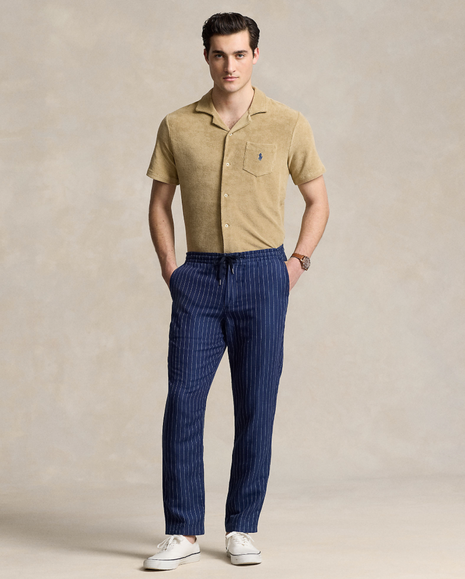 Pique - Terry Camp Shirt Costal Beige