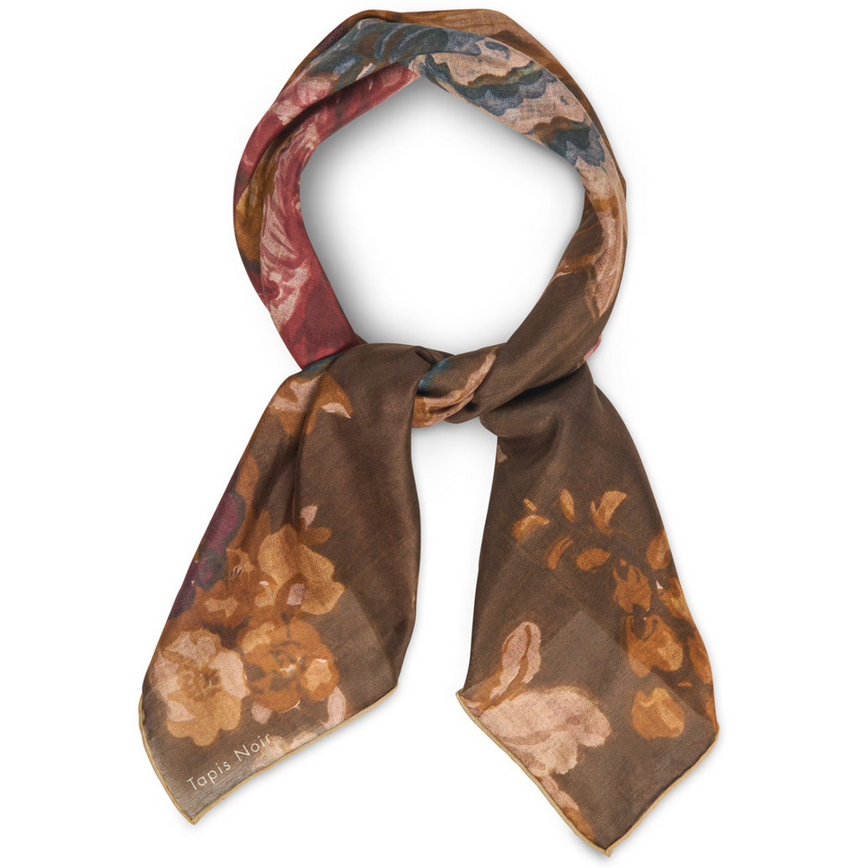 Skjerf - Light Daisy Scarf Dark Olive