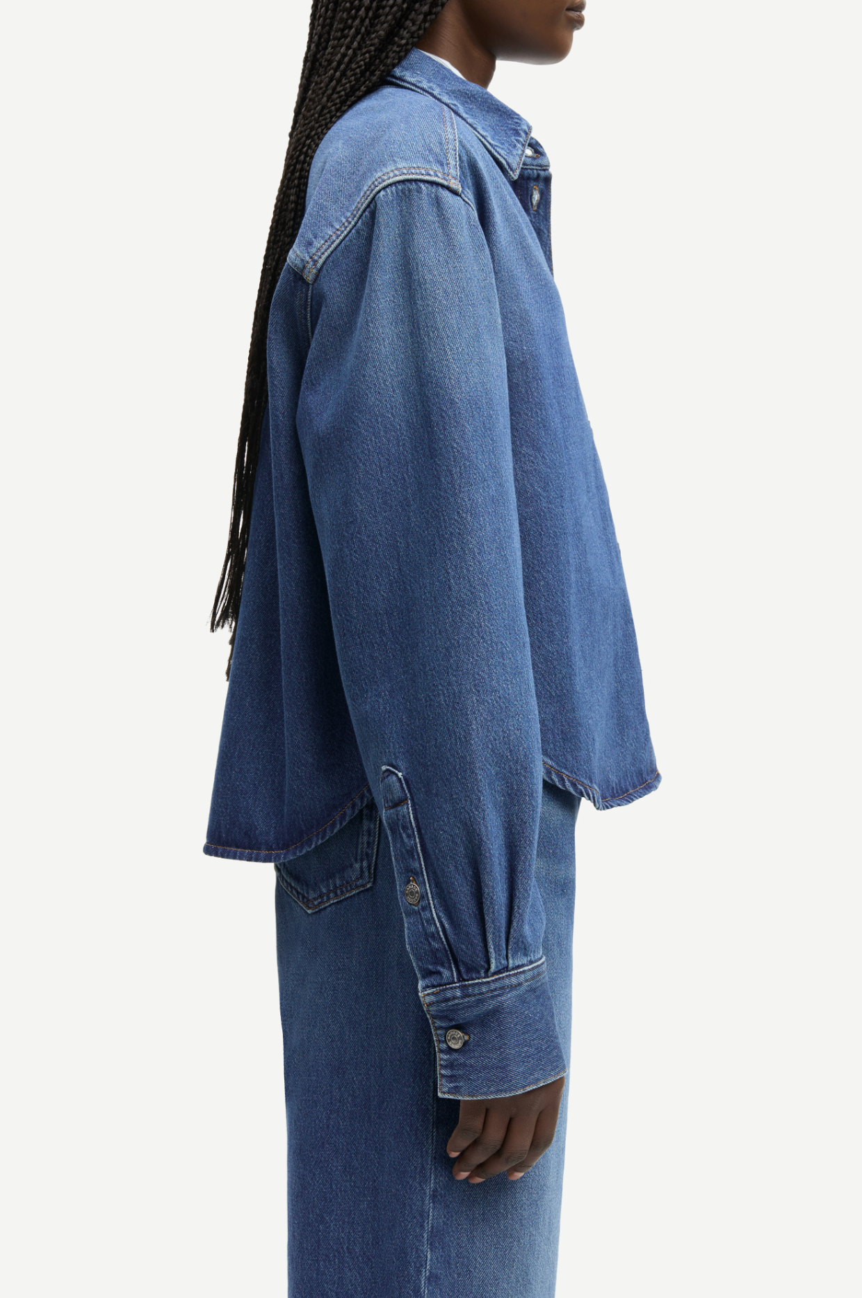 Skjorte - Sacelia Shirt Fluid Denim