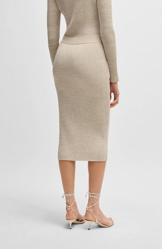 Skjørt - Faizani Ribbed Tube Skirt Mouliné Effect Open Miscellaneous