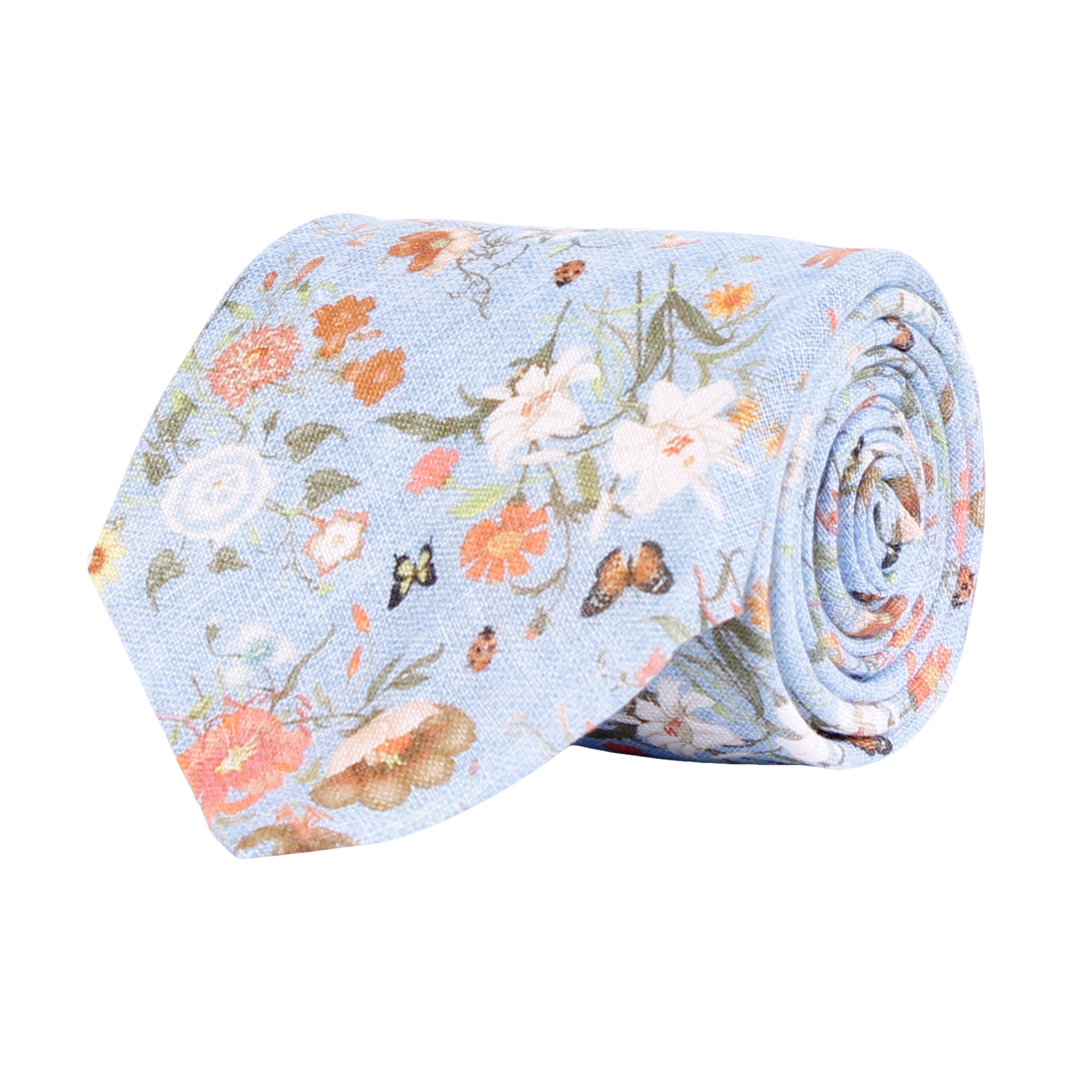 Slips - Classic Tie Flower Mélange 400 Blue