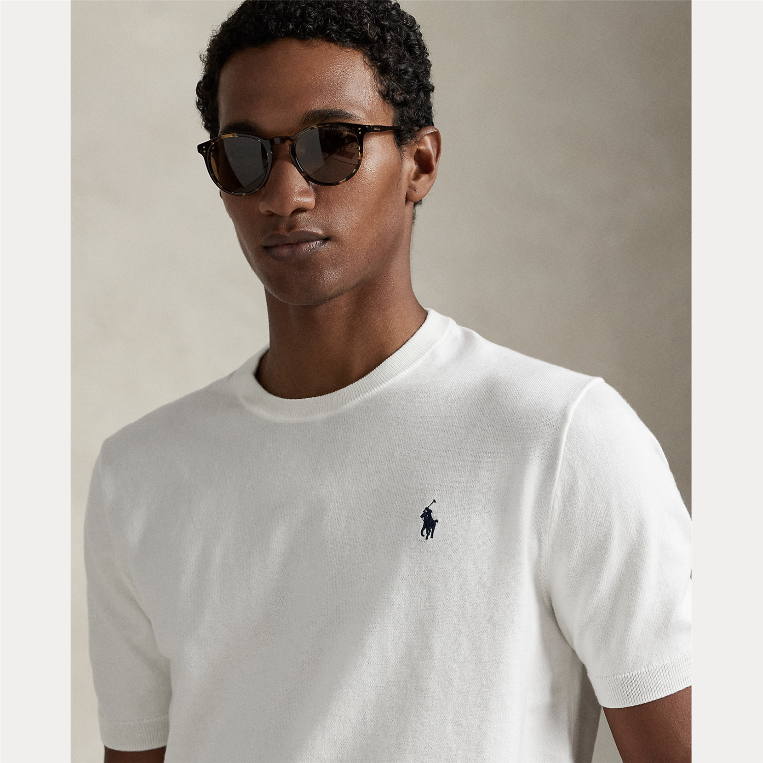 T skjorte - Cotton Crewneck Shortsleeve Sweater