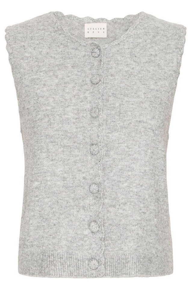 Vest - Irlovey Vest Top Medium Grey Melange