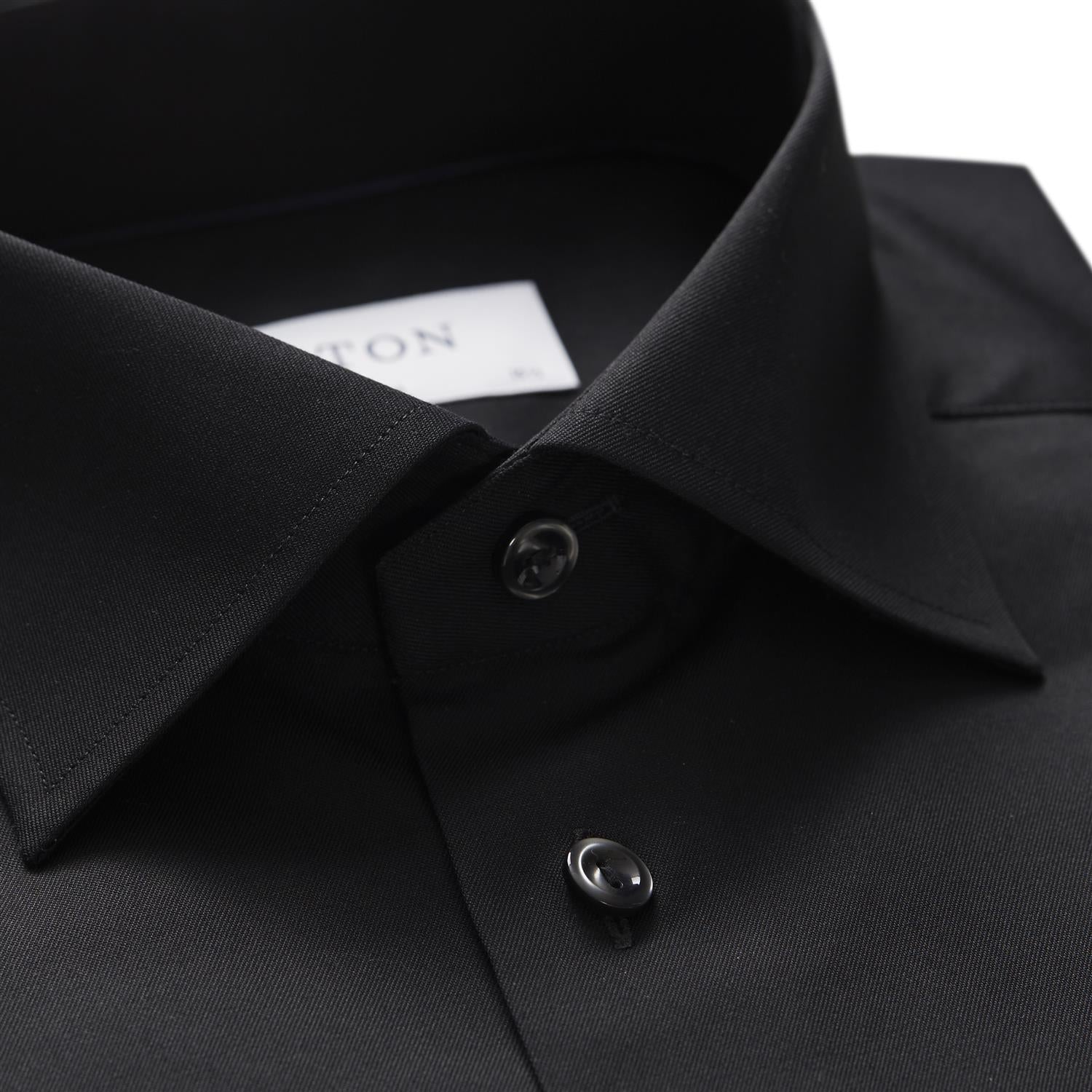 Skjorte - Black Shirt - Signature Twill Slim Fit