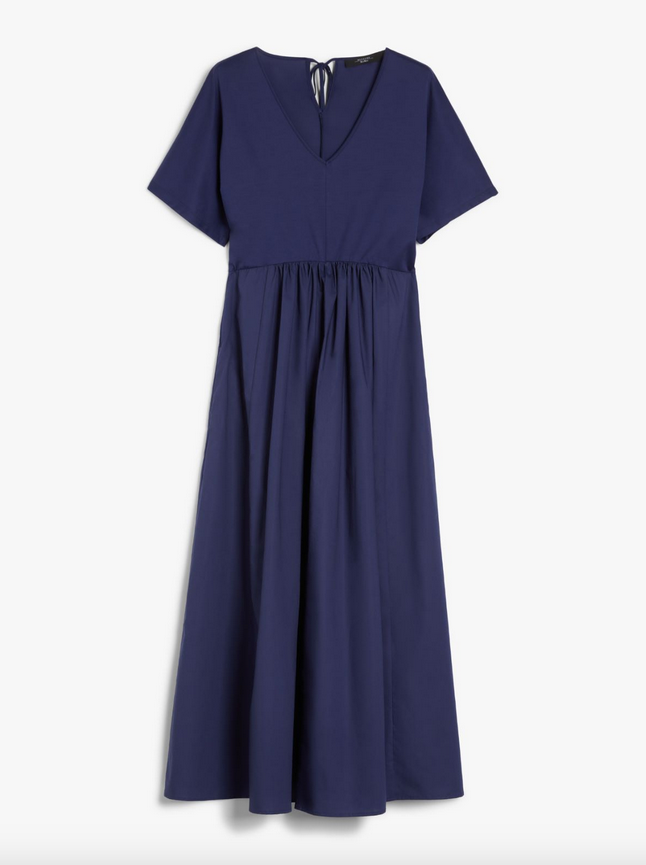 Kjole - Bronzo Wide Jersey Dress Navy