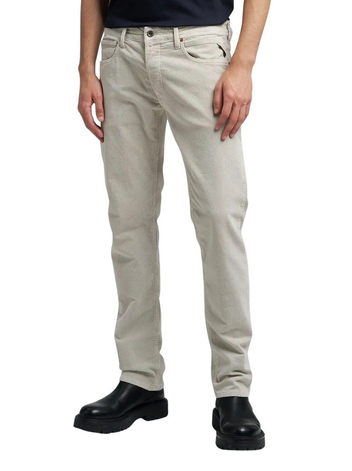 Bukse - Grover Straight Fit Corduroy Moon Grey