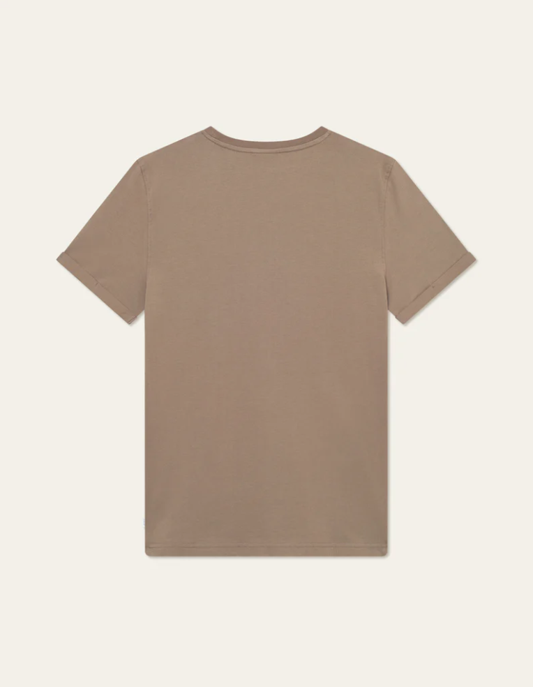 T-Skjorte - Nørregaard Contrast T-Shirt Teak Brown