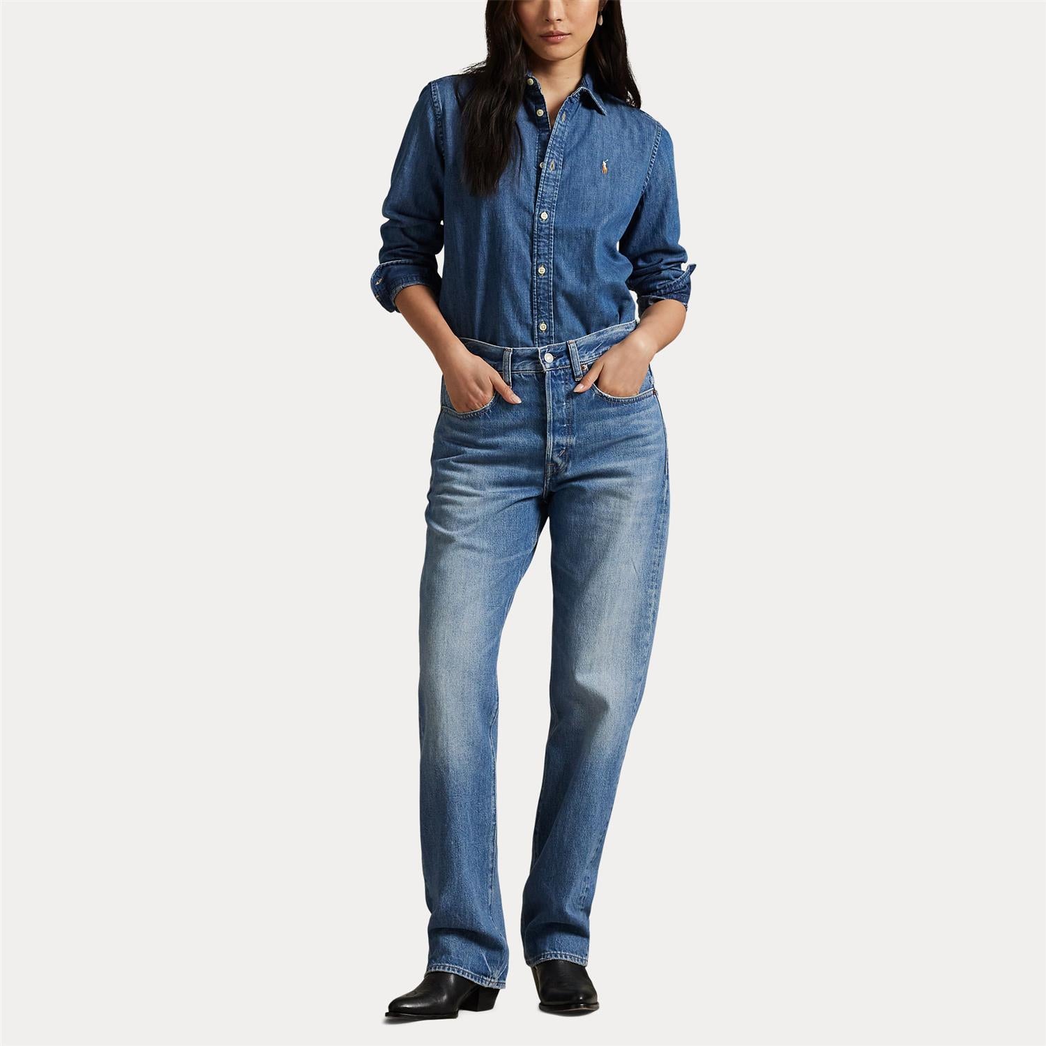 Skjorte - Slim Fit Denim Shirt Merced Wash