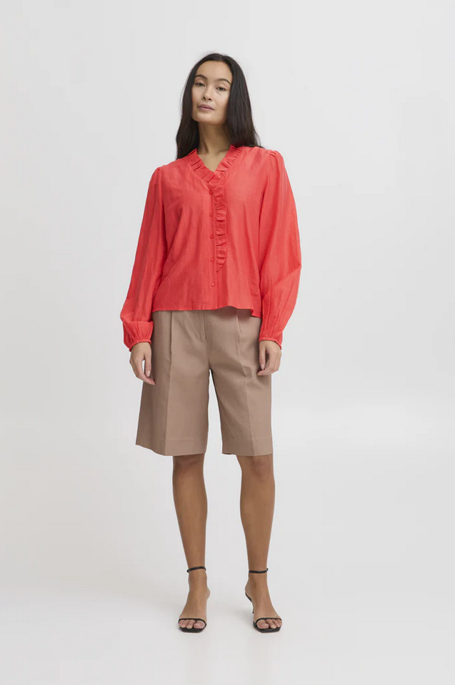 Bluse - Irthora SH Poinsettia