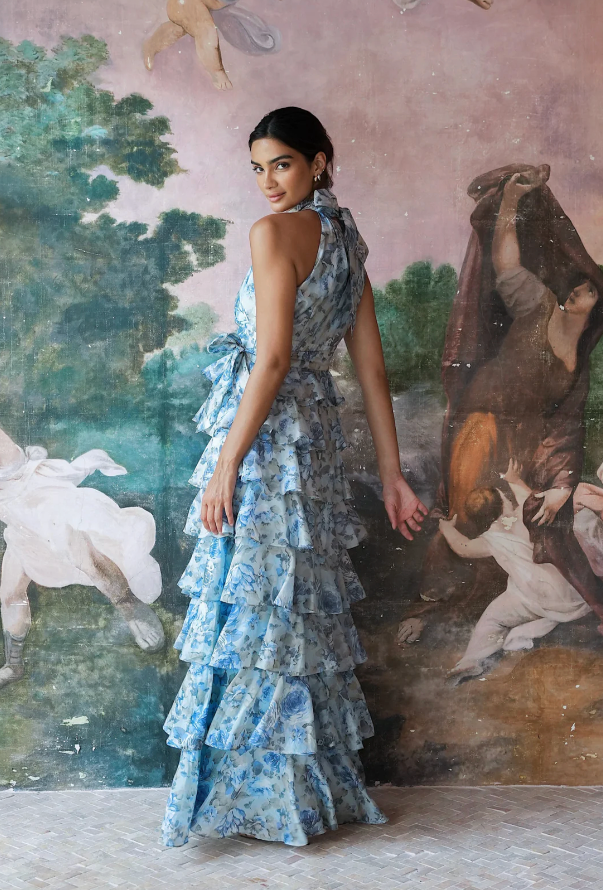 Kjole - Angel Maxi Dress Midnight Bloom