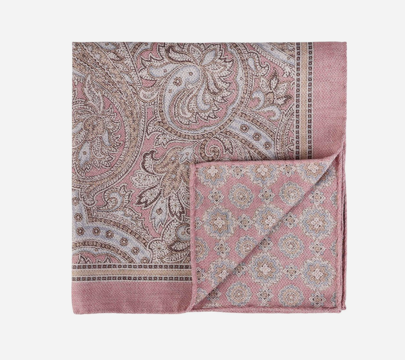 Tørkle - Pink Melange Paisley Shappe
