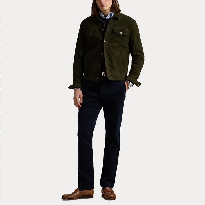 Kordbukse - Andover Slim Fit Stretch Corduroy Pant Navy