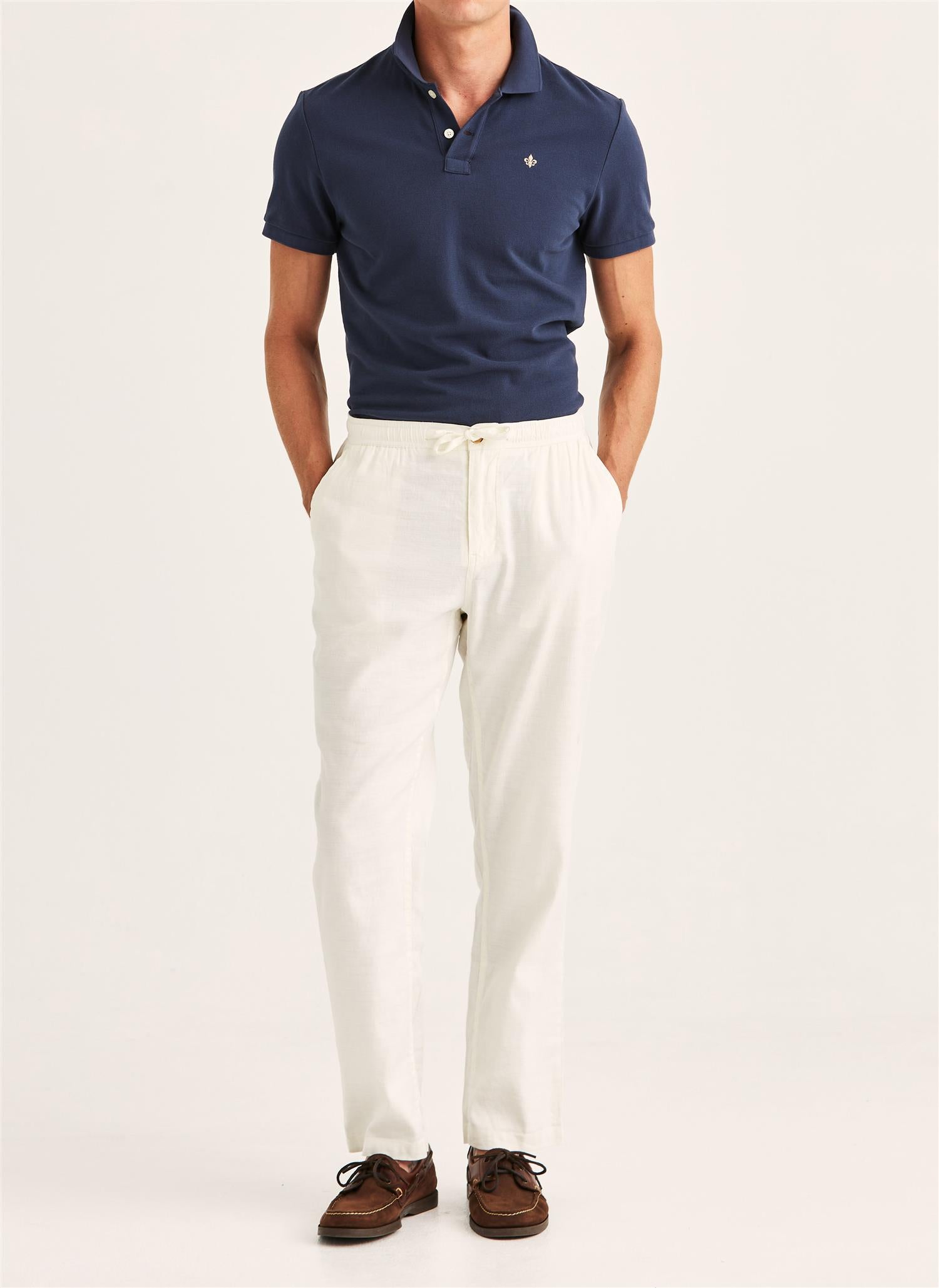 Linbukse - Fenix Linen Trouser Off White