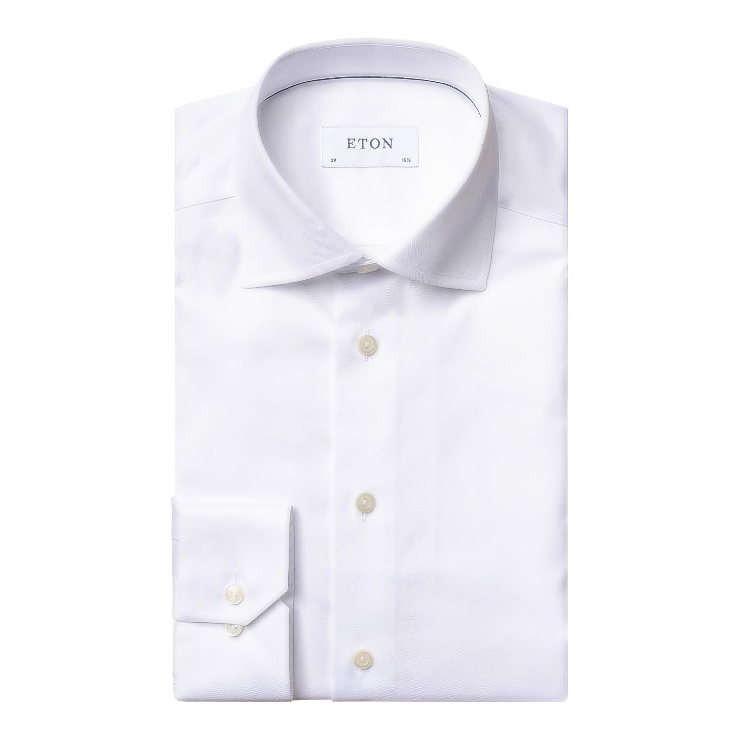Skjorte - White Signature Twill Shirt Slim Fit