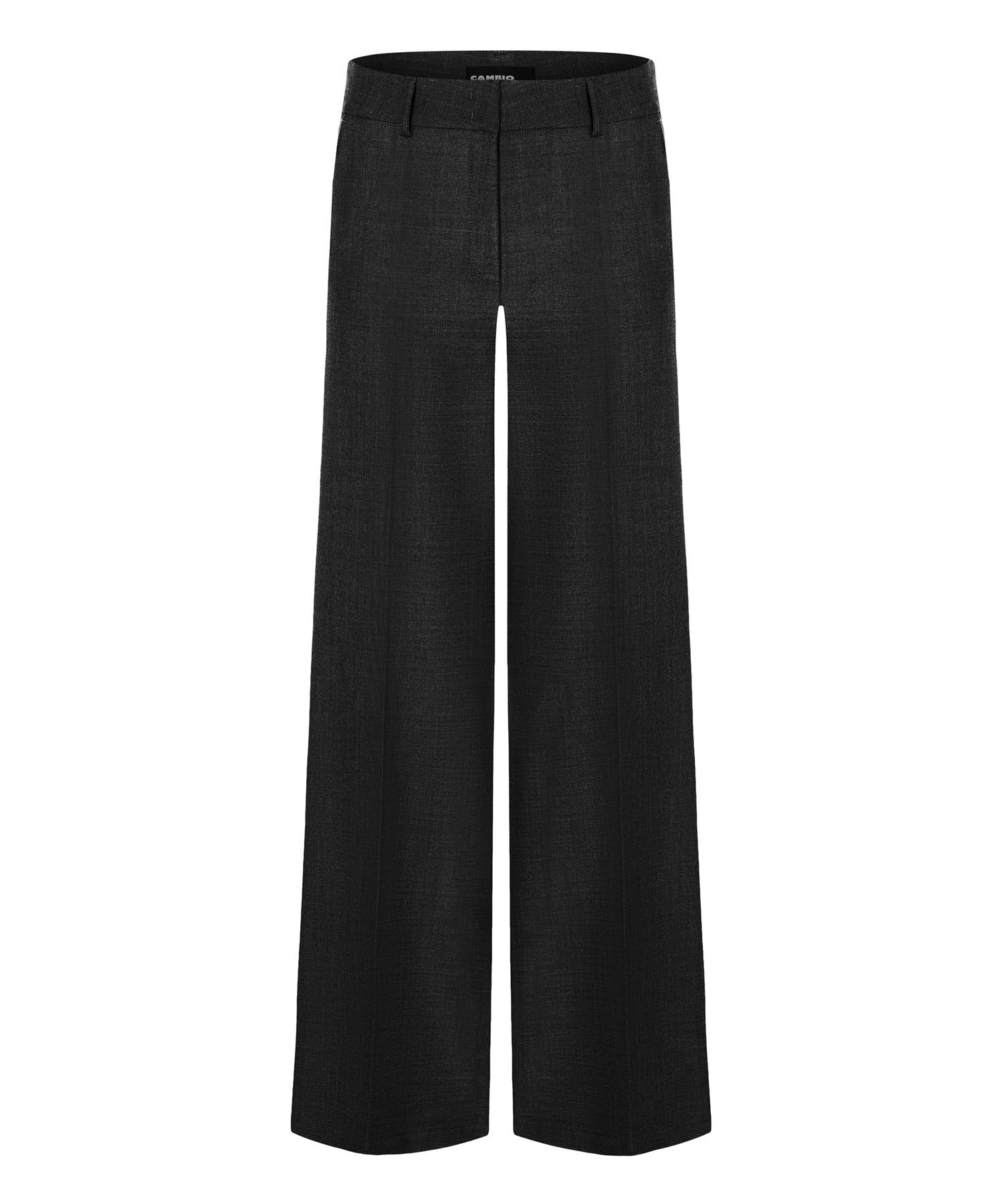 Bukse - Amelie Structured Wool Black