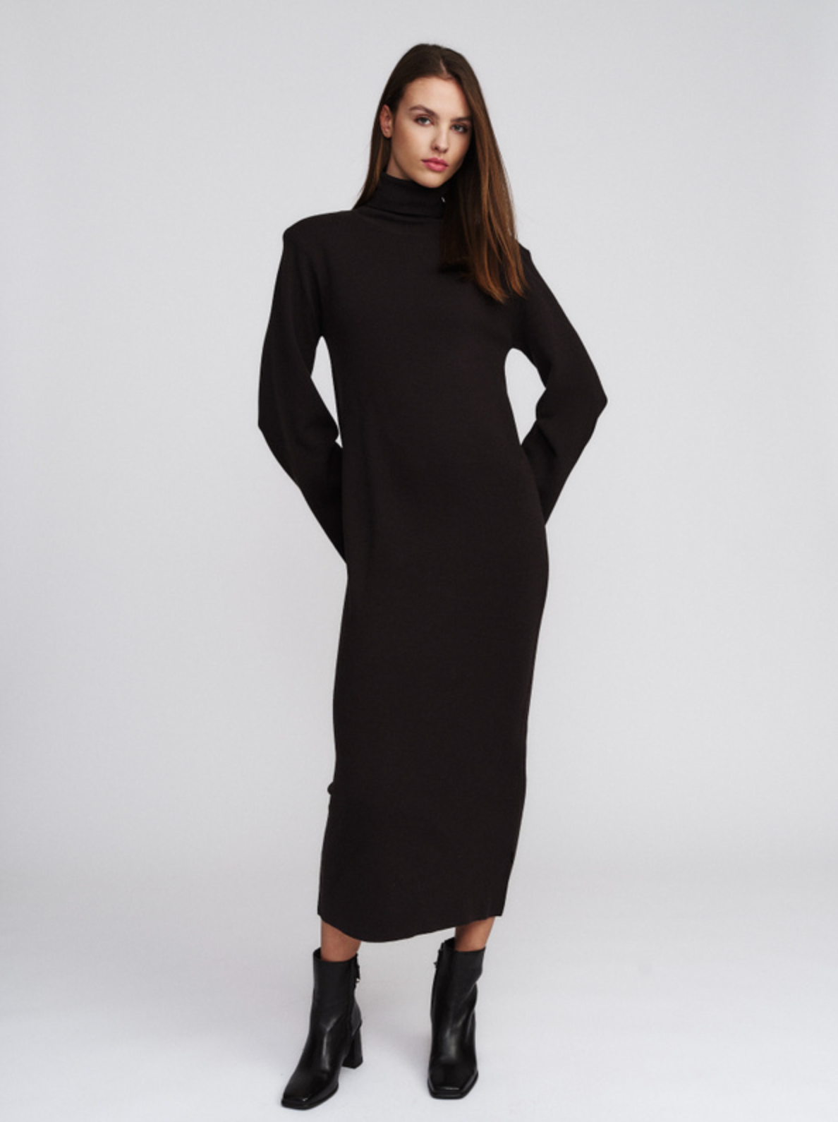 Kjole - Kimberly Merino Dress Dark Brown