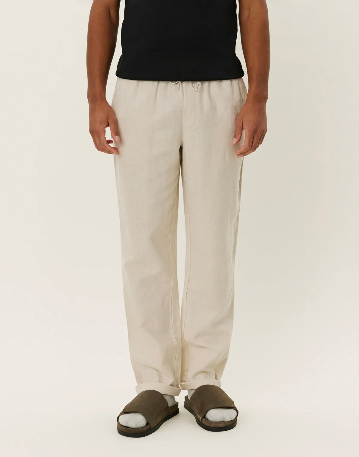 Linbukse - Patrick Linen Pants Light Sand