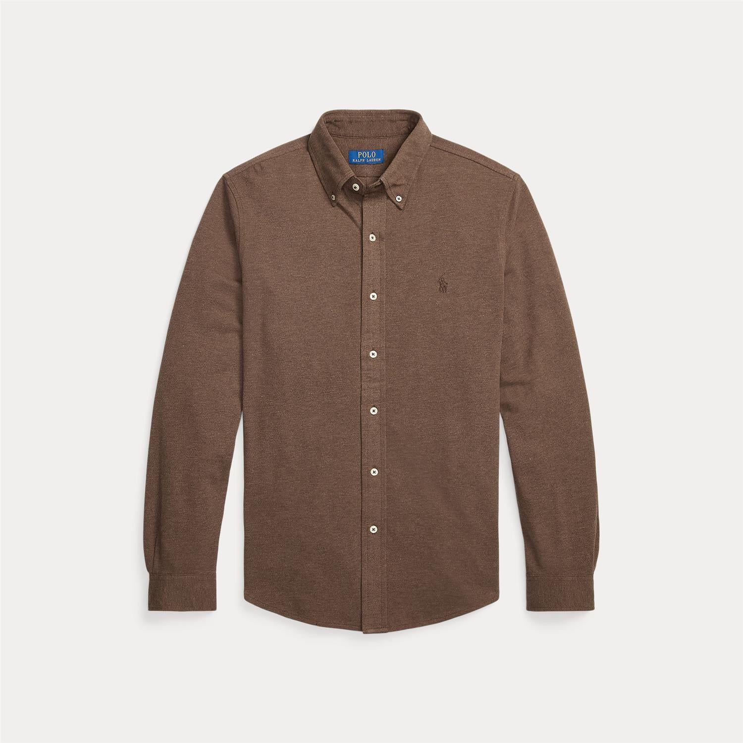 Skjorte - Featherweight Mesh Nutmeg Brown